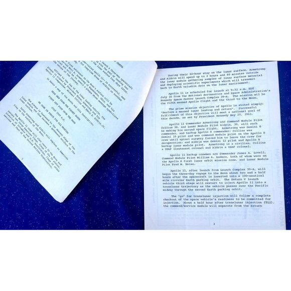 Apollo 11 NASA Technical Document | Goddard Moon Mission Timeline + Diagrams - Picture 4 of 16